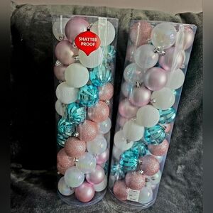 New Mrs. Claus' Bakery 50-Count Shatterproof Ornaments Mix 60 mm Nutcracker lot